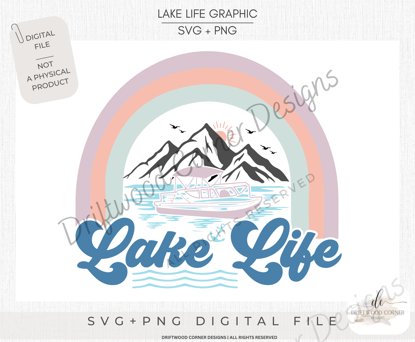 Lake Life SVG + PNG Graphic File